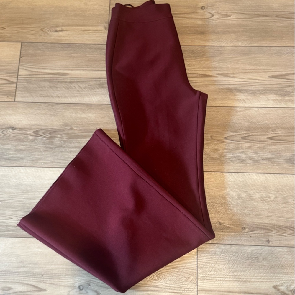 Windsor Burgundy Tailored Flare Pants